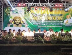 Dandim 0801/Pacitan Beserta Unsur Forkopimda Hadiri Pengajian Umum Peringatan HARLAH Ke-102 NU