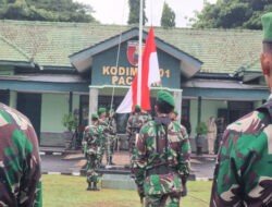 Kodim 0801/Pacitan Gelar Upacara 17-an, Irup Bacakan Amanat Kasad
