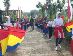 Marching Band Tambah Kemeriahan Pembukaan TMMD Reguler di Desa Kalinanas