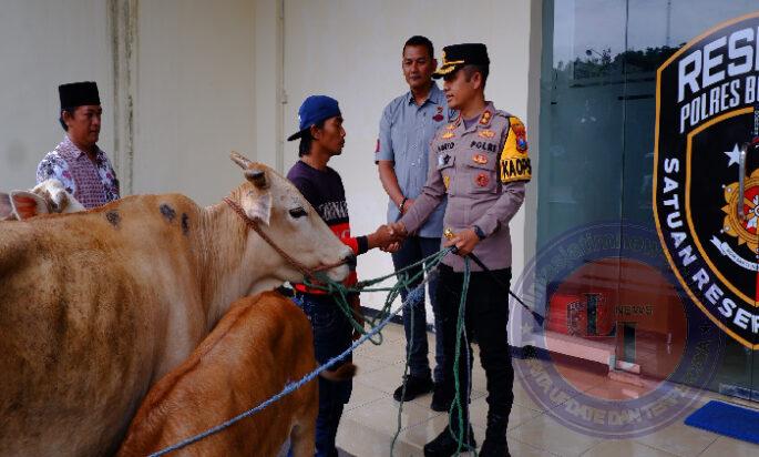 Polres Bondowoso Berhasil Temukan dan Kembalikan 3 ekor Sapi yang Hilang Pemilik Tersenyum Riang