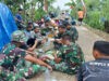 Eratkan Hubungan Emosional, Satgas TMMD Makan Siang Bersama