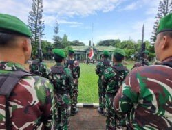 Pupuk Jiwa Patriotisme, Kodim 0801/Pacitan menggelar Upacara Bendera