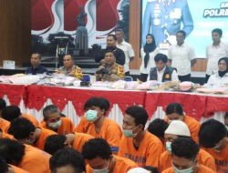 Polresta Sidoarjo Berhasil Ungkap 110 Kasus Narkoba Amankan 134 Tersangka