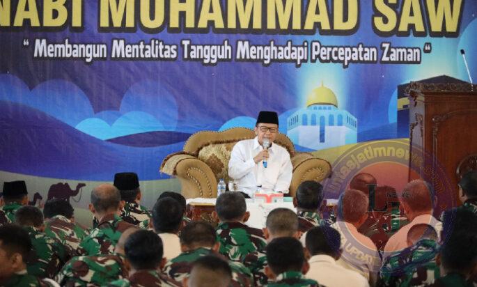 Bangun Mentalitas Tangguh Hadapi Percepatan Zaman, Kodiklatal Gelar Isra Mi’raj 1446 H