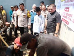 Jelang Ramadhan Polres Kediri Bangun Sumur Bor untuk Mushola di Desa Damarwulan