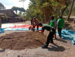 Babinsa Karangjati Bantu Warganya dalam Pengembangan Pupuk Organik sebagai Pengganti Pupuk Kimia