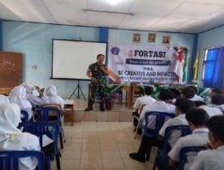 Berikan Wasbang Kepada Siswa SMK Muhammadiyah 2, Anggota Koramil Mantingan Sampaikan Bahaya Narkoba
