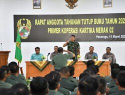 Primkop Kartika Merak 02 Adakan RAT Tutup Buku, Dandim Ponorogo Beri Apresiasi