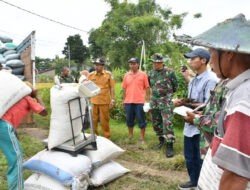 Komitmen Sukseskan Ketahanan Pangan, Dandim Ponorogo dan Tim Satgas Pangan Tinjau Sergab Bulog