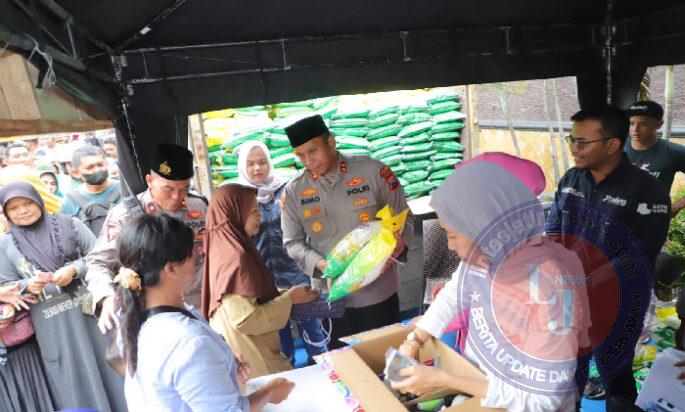 Ramadhan Berkah Polres Kediri Gelar Bazar Murah Masyarakatpun Senang