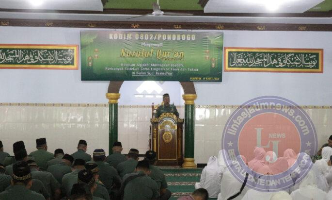 Kodim 0802/Ponorogo Gelar Peringatan Nuzulul Quran 1446 H