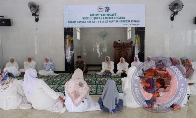 Persit KCK Cab. XV Dim Pacitan Gelar Peringatan Nuzulul Qur’an dan Do’a Bersama HUT ke 79 Persit Tahun 2025