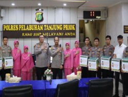 Polres Pelabuhan Tanjung Priok Gelar Bazar Ramadhan Polri Presisi 2025 dan Bakti Sosial untuk Pengemudi Ojek Online