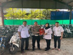 Puluhan Motor Barang Bukti Hasil Operasi Terpadu Polres Pasuruan Kota Diamanakan di Gudang Rubasan II Jatim