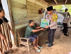 Kapolsek Mori Atas Salurkan Bansos untuk Anak Penyandang Disabilitas di Hari Raya Idul Fitri