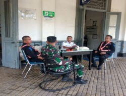 Babinsa Juwangi Pantau Stasiun Telawa