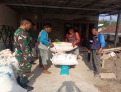 Anggota Babinsa Terus Bersinergi dengan Bulog Guna Menjaga Ketahanan Pangan Pasional