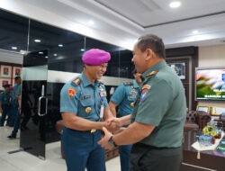 Silaturahmi Idul Fitri, Pangdam Tanjungpura Terima Kunjungan Danlantamal XII/Pontianak