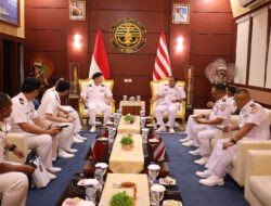 Lantamal V Terima Kunjungan Komandan Kapal Perang Jepang JS. Suzunami DD-114