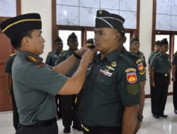 Dandim 0735/Surakarta Pimpin Acara Korp Raport Kenaikan Pangkat dan Tradisi Penerimaan Serta Pelepasan Prajurit