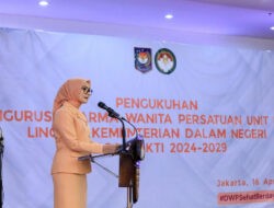 Pengukuhan Pengurus DWP Unit Kerja Lingkup Kemendagri, Tonggak Penguatan Peran DWP Mendukung Tugas Pemerintahan