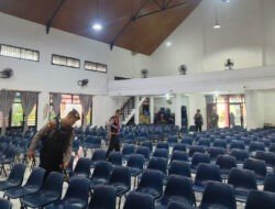 Polres Blitar Kota Lakukan Sterilisasi Gereja Jamin Keamanan Ibadah Rangkaian Paskah