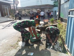 Kodim 0735/Surakarta Bersinergi dengan Pemkot Surakarta, Kepolisian, dan Instansi Terkait Laksanakan Kerja Bakti Pembersihan Saluran Air