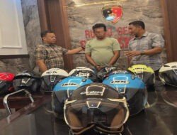 Polres Situbondo Berhasil Amankan Residivis Pencurian Helm dan Sita Puluhan Barang Bukti