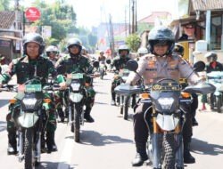 Polres Kediri Kota Bersama Kodim 0809 Gelar Patroli Gabungan
