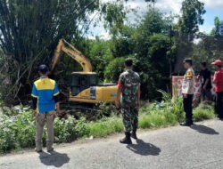 Antisipasi Banjir Babinsa Ngemplak Dampingi Tim BBWS Normalisasi Sungai