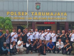 Pokdarkamtibmas Family Sektor Tarumajaya Adakan Halal Bihalal di Aula Mapolsek Tarumajaya