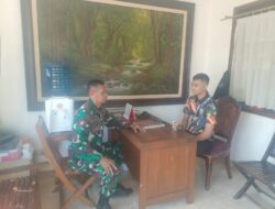 Sambangi Sekurity Kikky, Babinsa Sumber Ajak Tingkatkan Keamanan dan Kewaspadaan