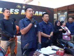 Polres Malang Berhasil Amankan Tersangka Pencuri Motor Kurir Yakult yang Viral di Medsos
