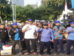 May Day 2025, Ketua Umum KSPSI didampingi Ketua FSPTI DKI Jakarta Menyampaikan 6 Tuntutan pada Pemerintah