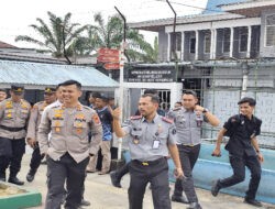 Bersama Pejabat Rutan Rengat, Kapolres Inhu Bersilahturahmi dan Memberikan Himbauan Khamtibmas