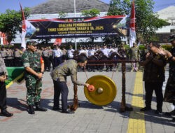 Pemukulan Gong dan Peletakan Batu Pertama Tandai Dimulainya TMMD Sengkuyung Tahap II di Wilayah Kodim 0735/Surakarta