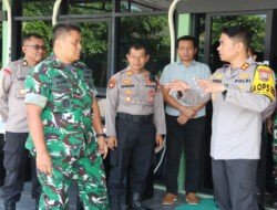 Jalin Silaturahmi, Kapolres Ngawi Bersama Jajaran PJU Kunjungi Kodim Ngawi