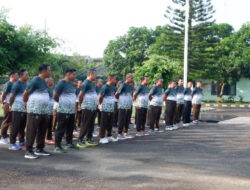 Jaga Kebugaran, Personil Kodim 0801/Pacitan Gelar Olahraga Bersama