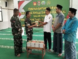 Melalui Program TMMD, Kodim Boyolali Serahkan Bantuan Al Quran