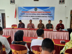 Babinsa Ngadirojo Sertu Arief Hadiri Tes Penjaringan Perangkat Desa