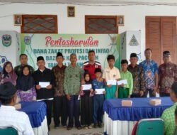 Danramil 0801/10 Punung Hadiri Pentasharufan Dana BAZNAS Pacitan