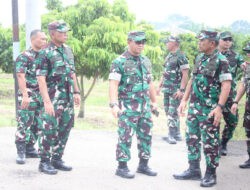 Danrem 051/Wkt Mendampingi Kasdam Jaya Meninjau Kesiapan Pembangunan Batalyon Teritorial