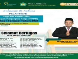 MAN 6 Jombang Ucapkan Selamat atas Pelantikan PPPK Tahap 1 Formasi Tahun 2024