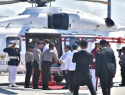 Helikopter AW 189 Polri Melaksanakan Pelayanan Penerbangan Kepresidenan untuk Presiden RI dan Presiden Perancis dengan Sukses