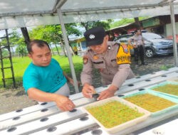 Gelorakan Swasembada Pangan, Polisi di Sidoarjo Ajak Warga Kembangkan Tanaman Hidroponik