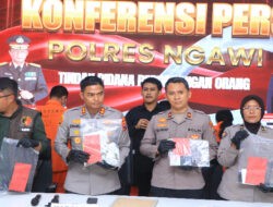 Polres Ngawi Berhasil Ungkap Kasus TPPO Dalih Adopsi 4 Tersangka Diamankan