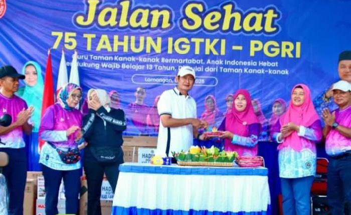 HUT ke-75 IGTKI Dimeriahkan dengan Senam dan Jalan Sehat