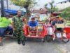 Peduli Masyarakat Kurang Mampu, Babinsa Jagalan Berikan Bantuan Sembako Kepada Tukang Becak