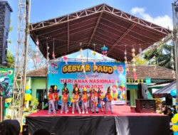 Danramil 0801/08 Tulakan Hadiri Gebyar Paud Dalam Rangka Hari Anak Nasional