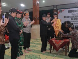 Sinergitas TNI Polri dan Forkopimda Blitar Gelar Brokohan di Harlah Pancasila